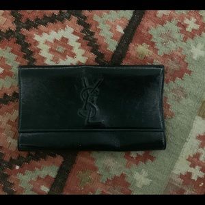 NEW Authentic Yves Saint Laurent black clutch